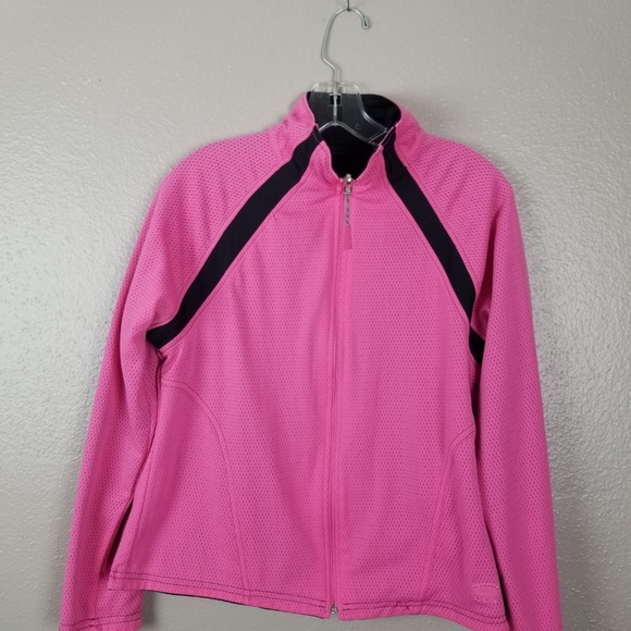 OCS Women's PInk & Black Reversible Zip Jacket M - Picture 4 of 6
